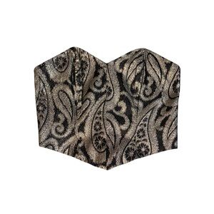 Vintage Francine Brown corset top, medium